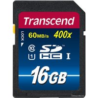 Карта памяти Transcend SDHC Class 10 UHS-I Premium 16Gb (TS16GSDU1)