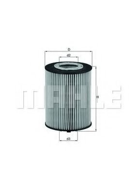 

Масляный фильтр Mahle Knecht OX367D