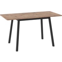 Кухонный стол Мамадома Tirk radial-110 раздвижной 110-142х70 (дуб веллингтон/черный)