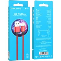 Кабель Borofone BX87 USB Type-A - microUSB (1 м, красный)