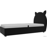 Кровать Mebelico Бриони 820х1880 (микровельвет, черный)