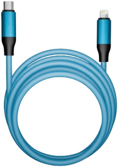 

Кабель SmartBuy Bold IK-12-PDBOLD USB Type-C - Lightning (1 м, синий)