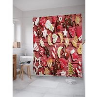 Шторка-занавеска для ванны JoyArty Пряники и печенья sc_38338