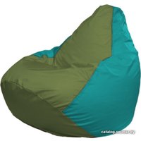Кресло-мешок Flagman Груша Макси Г2.1-230 (бирюзовый/оливковый)