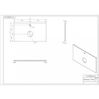  Cersanit Столешница Stone Life 63855 (белый сатиновый)