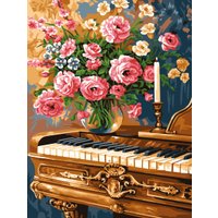 Картина по номерам Три совы Цветочная мелодия КК3040_57385 в Гомеле