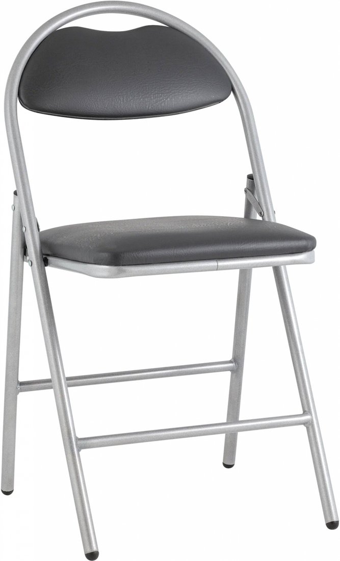 

Стул Stool Group Hagen (экокожа серый/металлик)