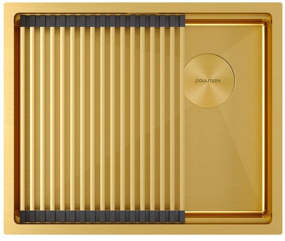 

Кухонная мойка Paulmark Next-Pro 54 Uni PM705445-BG (золото/брашированное золото)