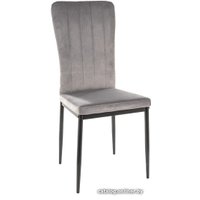 Стул Signal Vigo Velvet (bluvel 14 серый/черный)