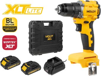 Дрель-шуруповерт Molot MBD 1825 Li XLT Lite Set 2318138 (с 2-мя АКБ, кейс)