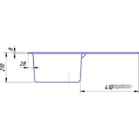 Кухонная мойка AlfaGrant Leingrant AG-006 (карелия)