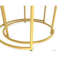 Журнальный столик Sheffilton SHT-CT7 (мрамор каррара белый/золото)