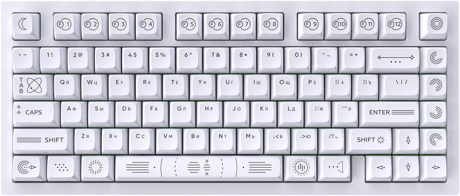 

Клавиатура Dark Project CM81 Zeno White (g3ms Sapphire)