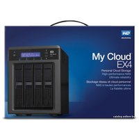 Сетевой накопитель WD My Cloud EX4 24TB (WDBWWD0240KBK-EESN)