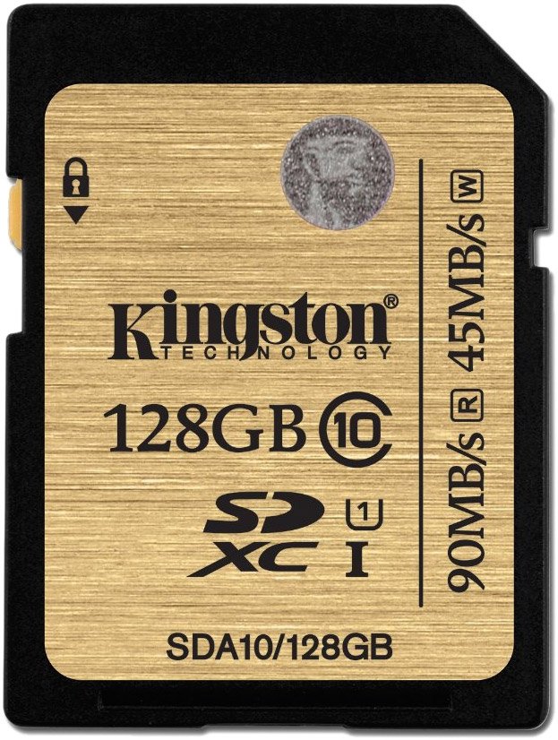

Карта памяти Kingston SDHC Ultimate UHS-I U1 (Class 10) 128GB (SDA10/128GB)