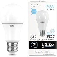 Светодиодная лампочка Gauss LED Elementary A60 15W E27 6500K 23235