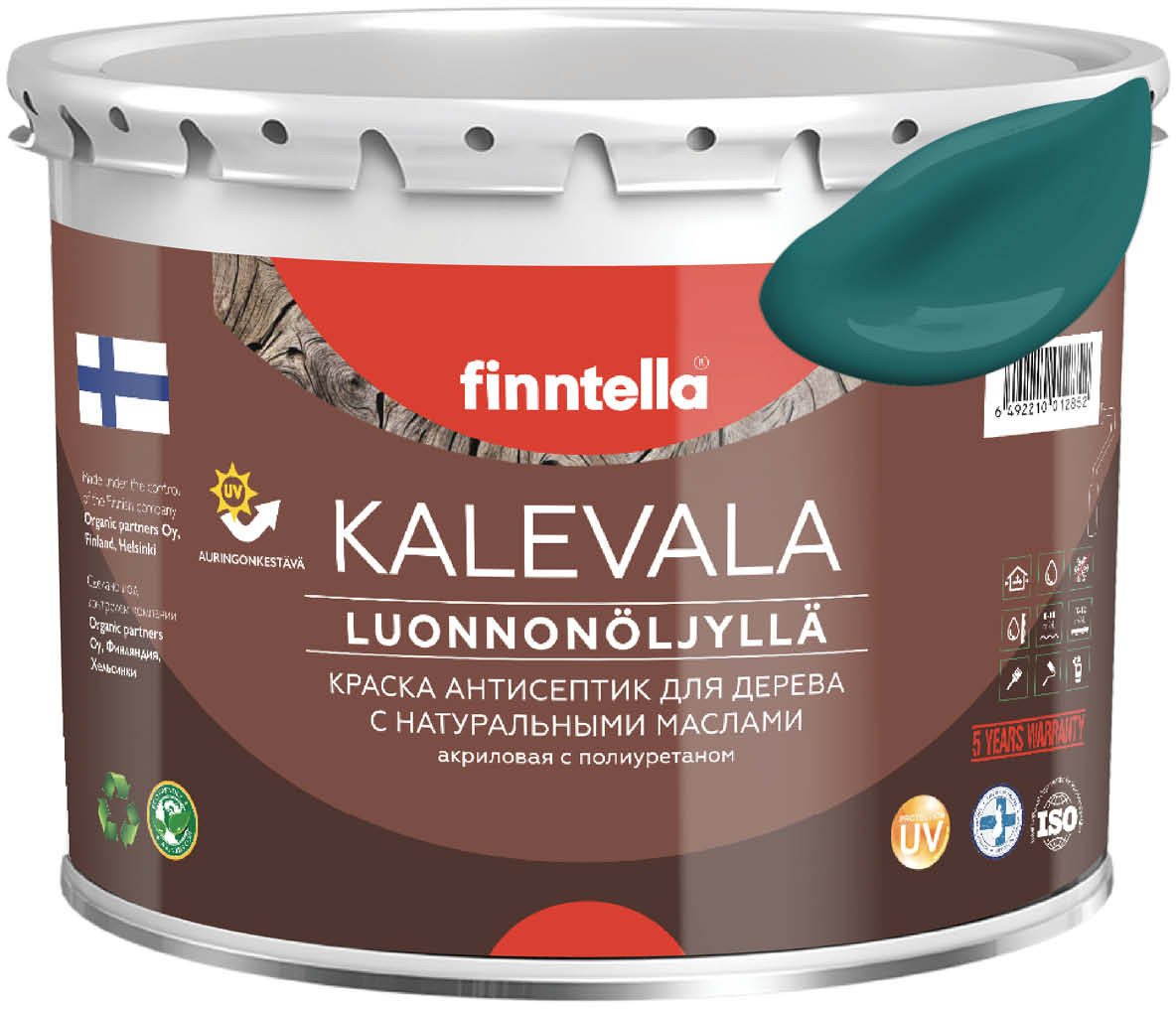 

Краска Finntella Kalevala Malakiitti F-13-1-3-FL035 2.7 л (бирюзовый)