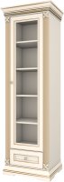 

Шкаф-витрина WellMaker Патриция Элегант ШП1-60 (айвори/латунь)