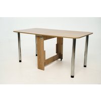 Стол-книга Stoloff Мечта 1600x850 (дуб сонома, опоры вкручиваемые, углы закругленные с роликами и ручками)