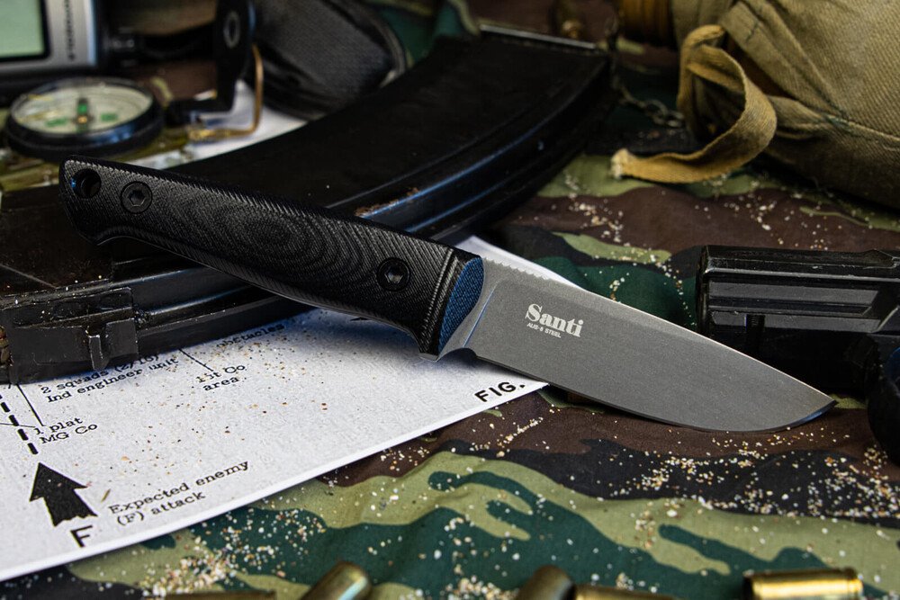 Нож Kizlyar Supreme Santi AUS-8 TacWash G10