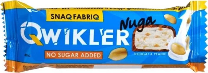 Протеиновый батончик Snaq Fabriq Qwikler (40 г, нуга с арахисом)