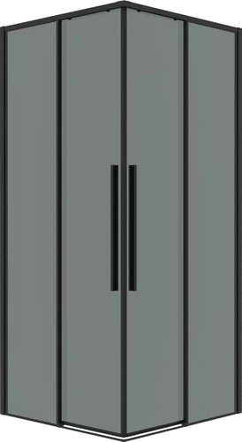 Душевой уголок Grossman Galaxy 90x90x195 300.K33.01.9090.21.10 (черный матовый/тонированное стекло)