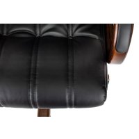 Офисное кресло Бюрократ T-9932Walnut (черный, экокожа)