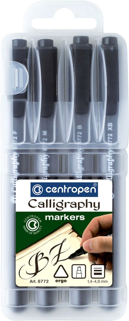 

Фломастеры Centropen Для каллиграфии 8772/4 SE (4 цв)
