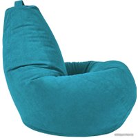 Кресло-мешок Palermo Bormio велюр M (нэви)