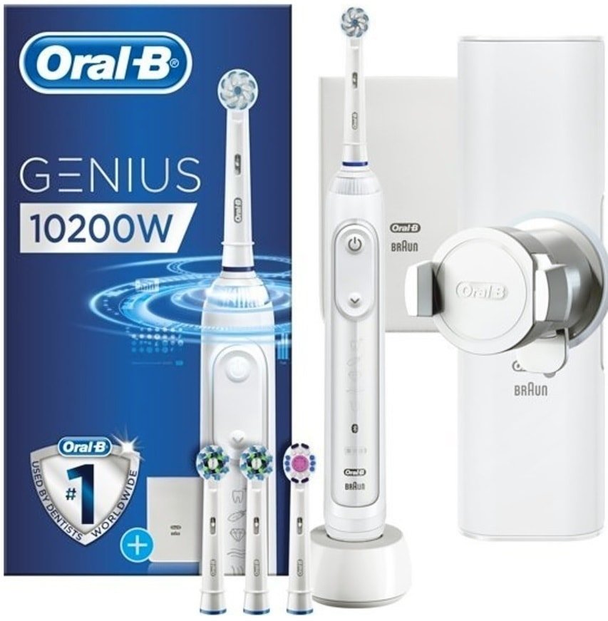

Электрическая зубная щетка Oral-B Genius 10200W White D701.543.6XC