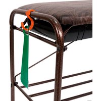 Полка для обуви ЗМИ Альфа 13 с сиденьем и ящиком ПДО А13СЯ (медный антик)