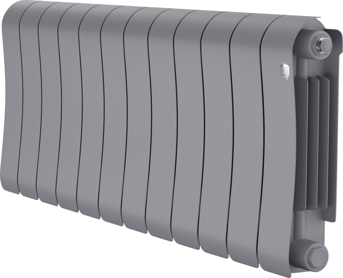 Биметаллический радиатор Royal Thermo Infinity 300 Silver Satin - 12 секций