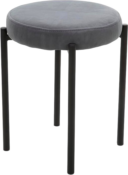 

Табурет Табурет Канапе (каркас черный/велютто 12/светло-серый)