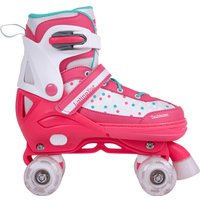 Роликовые коньки Tech Team Квады Latina District (р-р 30-33, белый/розовый)