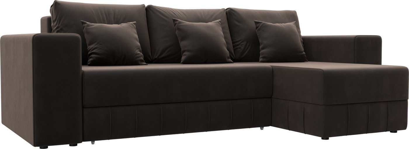 

Угловой диван Лига диванов Лига-076 универсальный 129844 (велюр Seven 727 коричневый)
