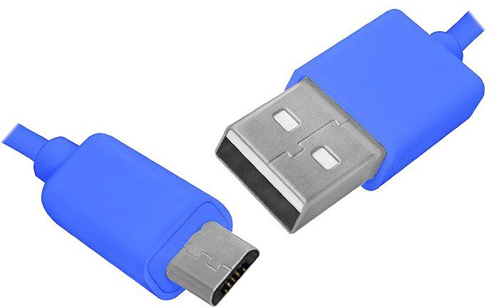 

Кабель Lexton LX8444 USB Type-A - microUSB (1 м, синий)