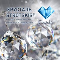 Припотолочная люстра Евросвет Crystal 10081/12 (золото/прозрачный хрусталь)