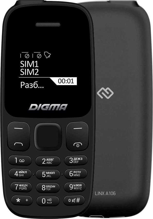 

Телефон Digma Linx A106 (черный)