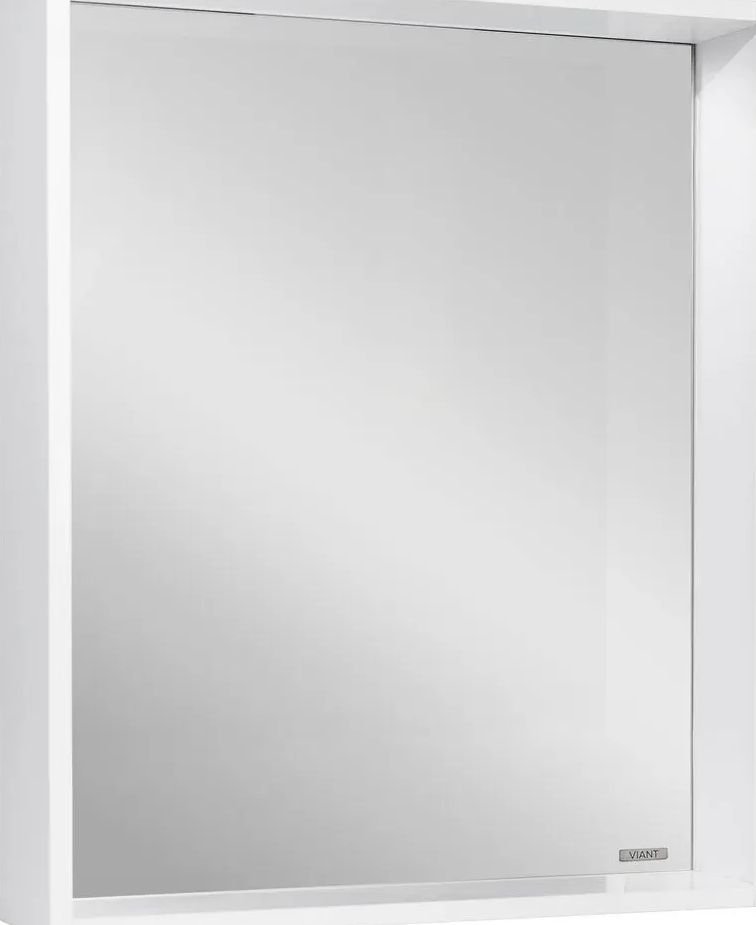 Viant Шкаф с зеркалом для ванной Берлин 80 VBER80BEL-ZSH
