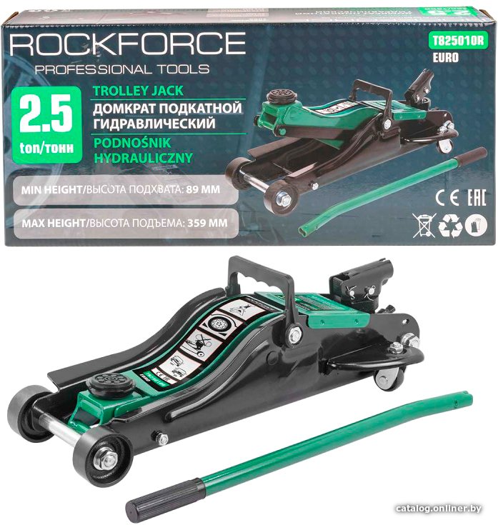 Подкатной домкрат RockForce RF-T825010R(Euro) 2.5т
