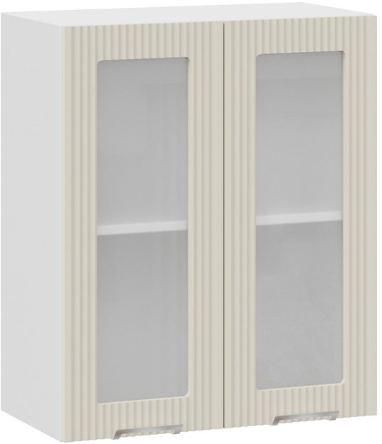 

Шкаф навесной Трия Кимберли 1В6С (белый/крем)