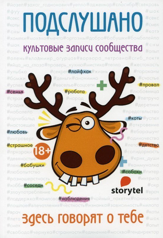 

Книга издательства Рипол Классик. Подслушано. Культовые записи сообщества
