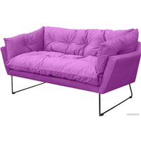 Диван Brioli Анико двухместный (V14/сиреневый)