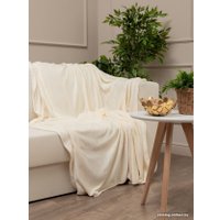 Плед Tex Republic Absolute Однотонный Фланель 1.5 24854 (молочный)