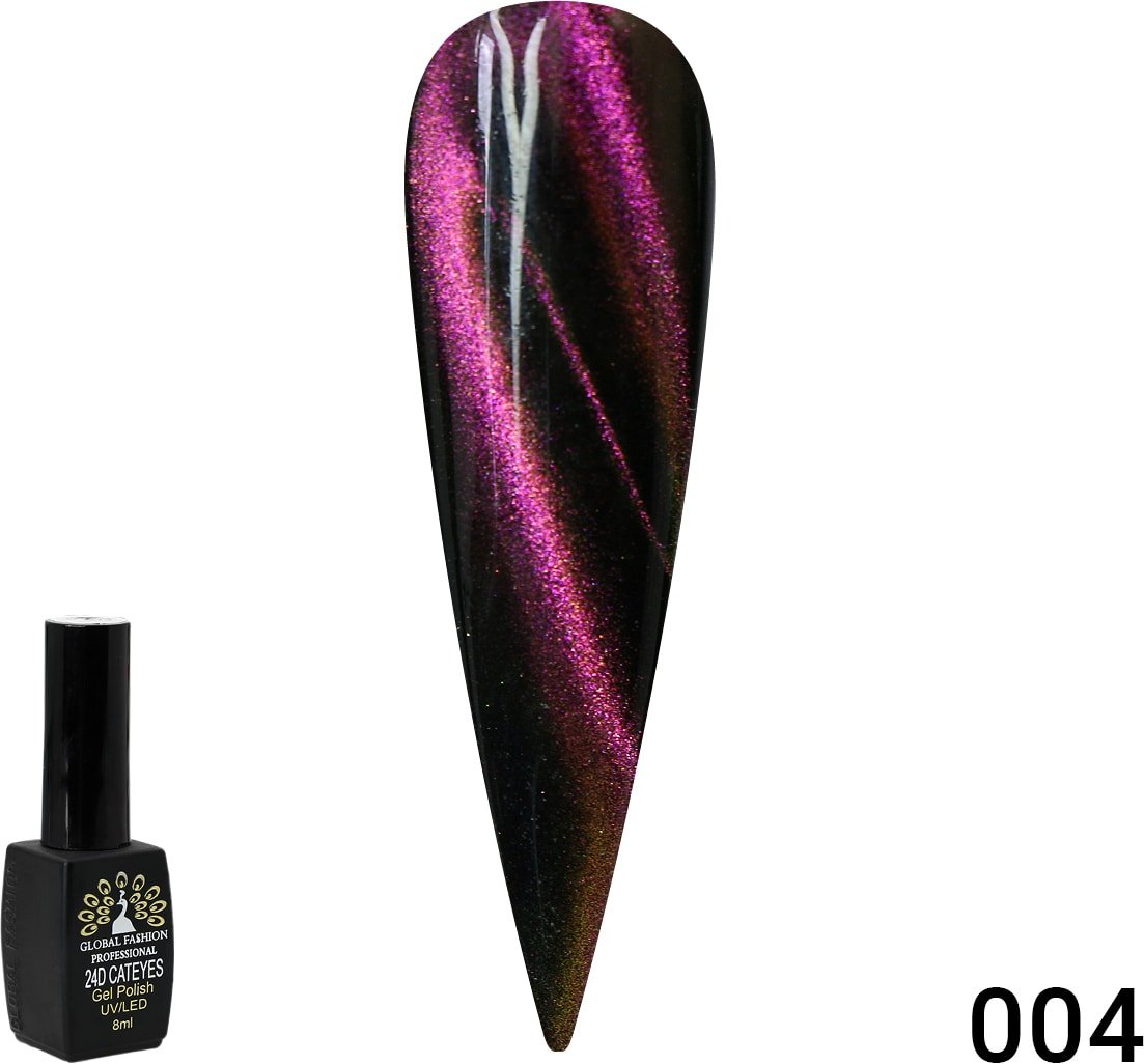 

Гель-лак Global Fashion 24D Galactic кошачий глаз (тон 04) 8 мл
