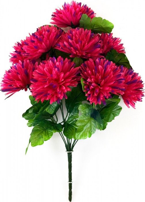 

Искусственный букет KlrBy Хризантемы БС088сливовый