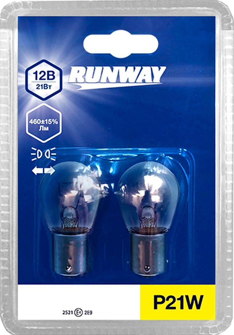 

Лампа накаливания Runway P21W RW-P21W-b 2шт