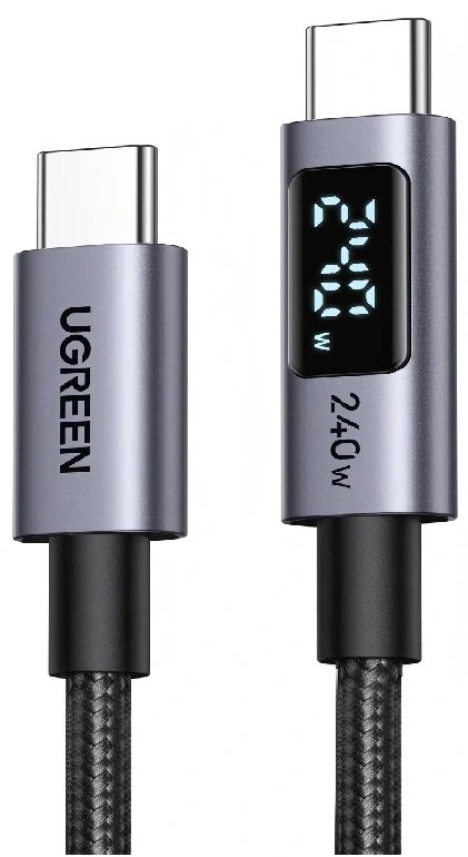 Кабель Ugreen L530 65868 USB Type-C - USB Type-C (3 м, черный)