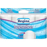 Туалетная бумага Regina Impressions белая (12 рулонов)