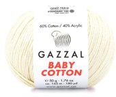 Baby cotton 3432 50 г 165 м (белый)